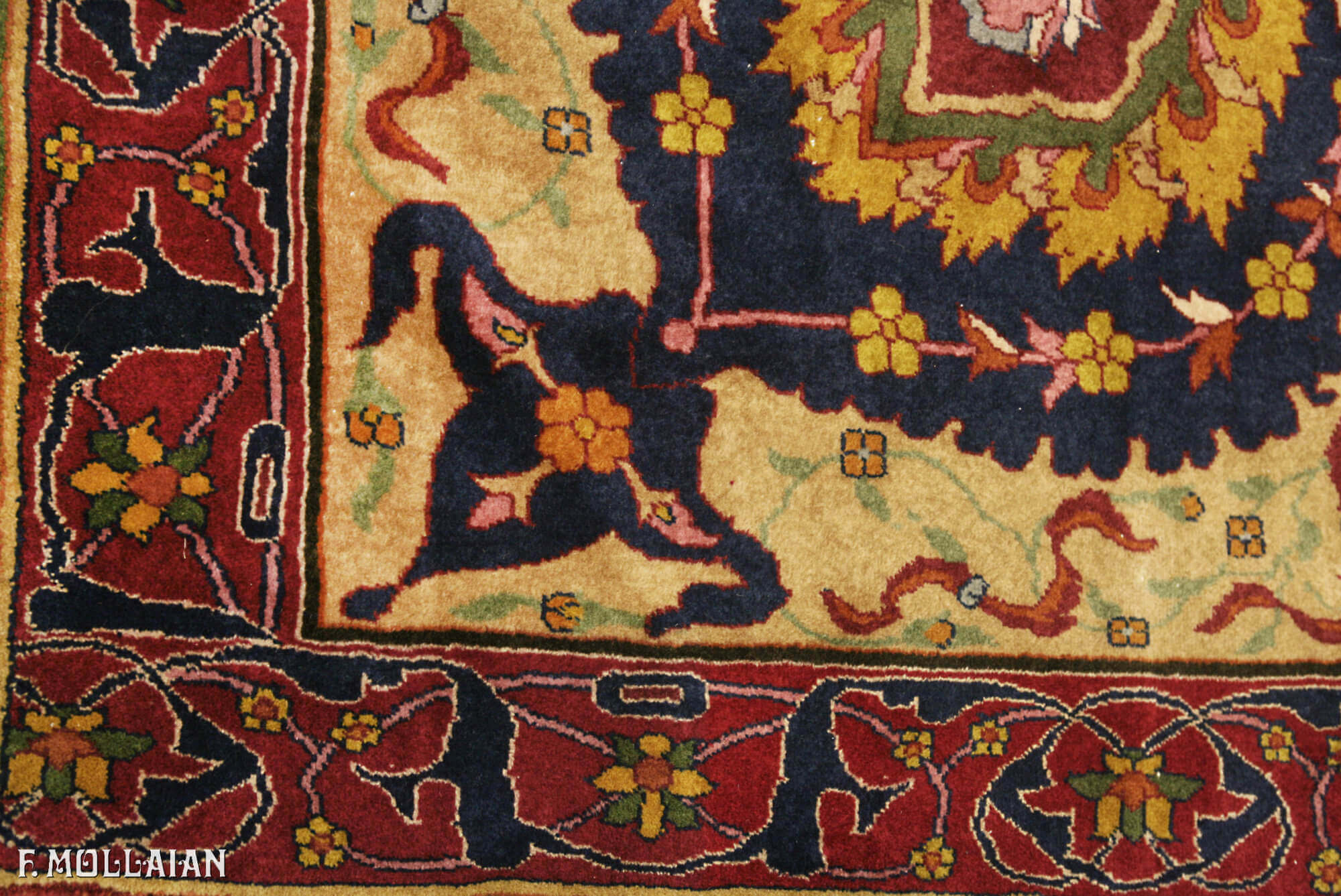 Tapis Couloir Indien Antique Lahore n°:88893873